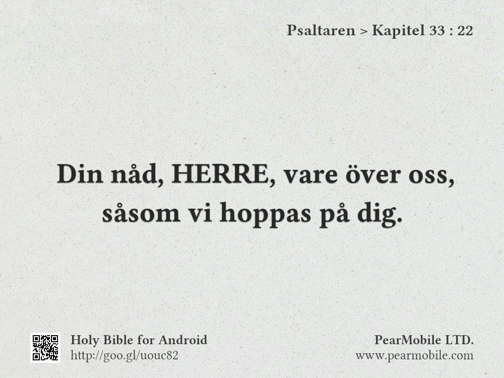 Psaltaren, Kapitel 33:22
